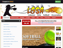 Tablet Screenshot of lgsa.leaguetoolbox.com
