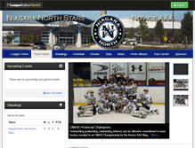 Tablet Screenshot of niagaranorthnovicestars-northstars.leaguetoolbox.com