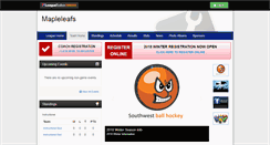 Desktop Screenshot of mapleleafs-sbh.leaguetoolbox.com