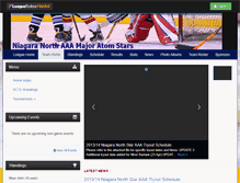 Tablet Screenshot of niagaranorthmajoratomstars-northstars.leaguetoolbox.com