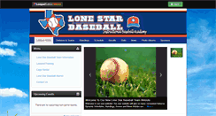 Desktop Screenshot of lonestarbaseball.leaguetoolbox.com