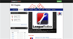 Desktop Screenshot of bceagles12u-sibl.leaguetoolbox.com