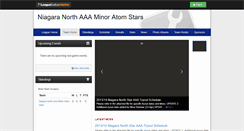 Desktop Screenshot of niagaranorthminoratomstars-northstars.leaguetoolbox.com