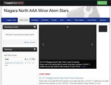 Tablet Screenshot of niagaranorthminoratomstars-northstars.leaguetoolbox.com