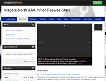 Tablet Screenshot of niagaranorthminorpeeweestars-northstars.leaguetoolbox.com