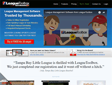Tablet Screenshot of leaguetoolbox.com