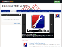 Tablet Screenshot of blackstonevalleyspinners12u-sibl.leaguetoolbox.com